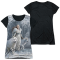 Anne Stokes Winter Guardians - Juniors Black Back T-Shirt Hoodie, Sweatshirt | CiraTrend.com