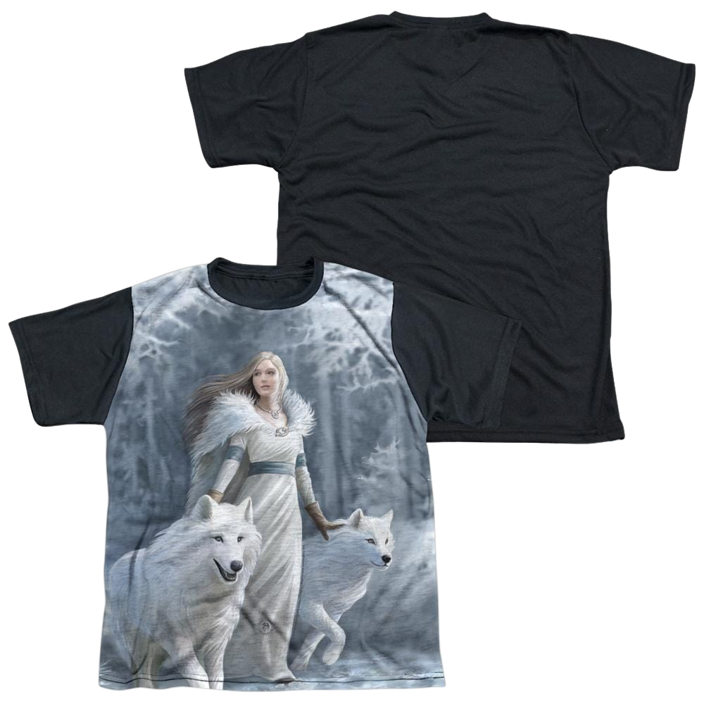 Anne Stokes Winter Guardians - Youth Black Back T-Shirt (Ages 8-12) Hoodie, Sweatshirt | CiraTrend.com