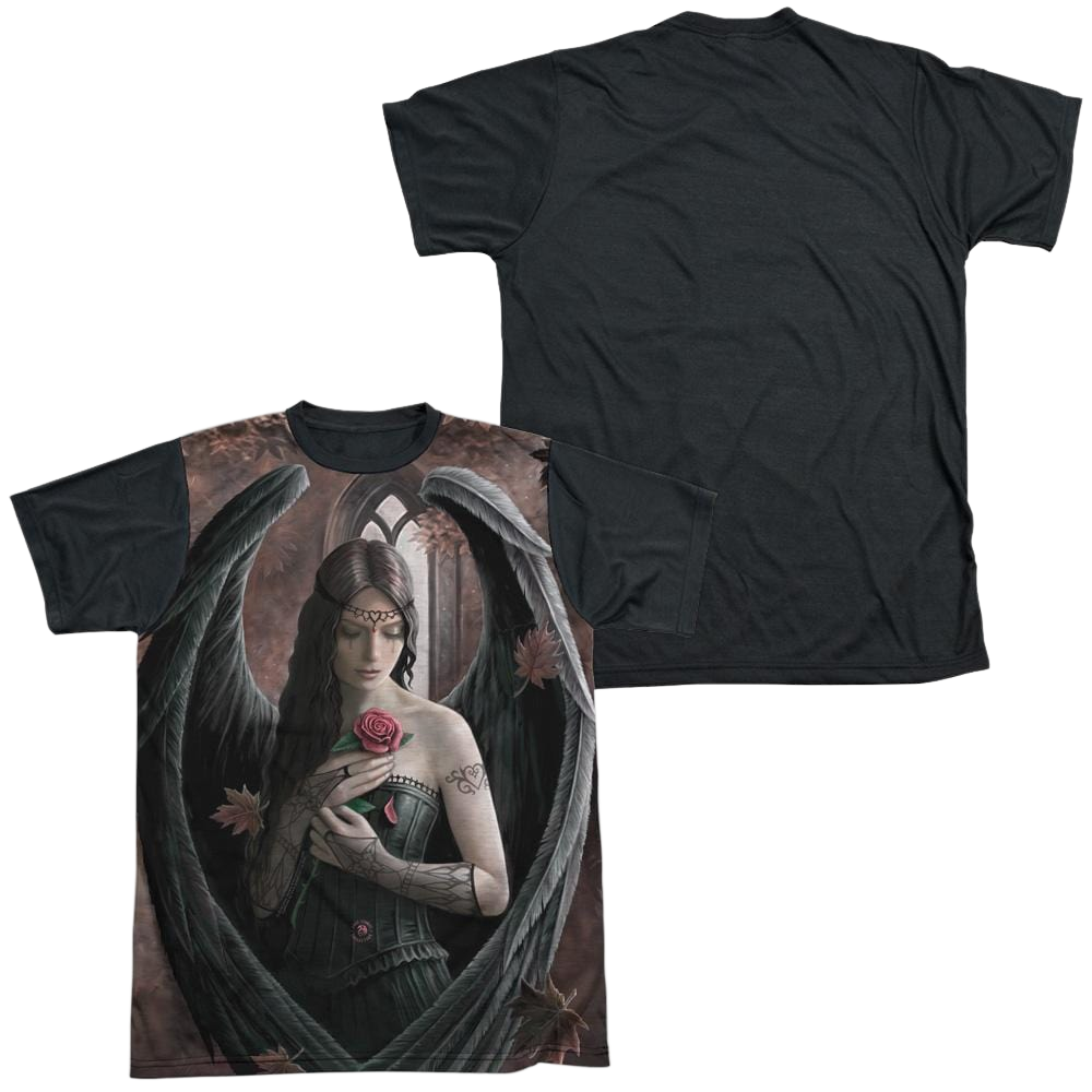 Anne Stokes Angel Rose - Men's Black Back T-Shirt Hoodie, Sweatshirt | CiraTrend.com