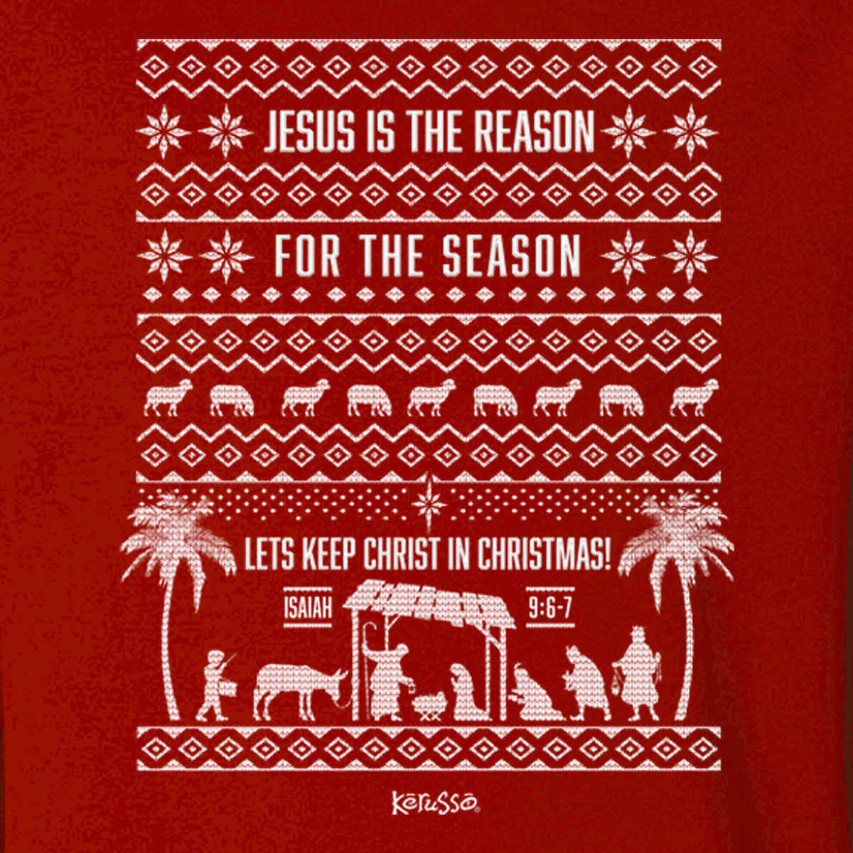 Kerusso Womens Sweatshirt Jesus Is The Reason For the Season T-Shirts, Hoodie | CiraTrend.com (Image 2)