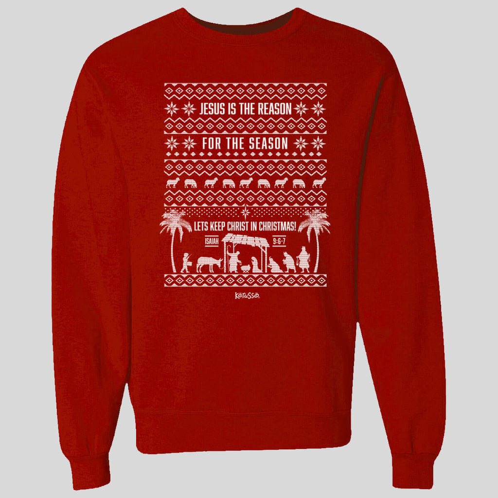 Kerusso Womens Sweatshirt Jesus Is The Reason For the Season T-Shirts, Hoodie | CiraTrend.com (Image 1)