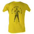 Mr. T Mens S/S T-Shirt - I'M Dying Before I'M Flyin - Solid Yellow Hoodie, Sweatshirt | CiraTrend.com