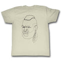 Mr. T Mens S/S T-Shirt - One Line Mr. T - Solid Natural Hoodie, Sweatshirt | CiraTrend.com