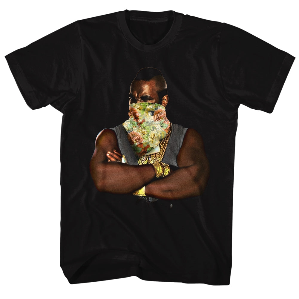 Mr. T Mens S/S T-Shirt - Flower T 2 - Solid Black Hoodie, Sweatshirt | CiraTrend.com