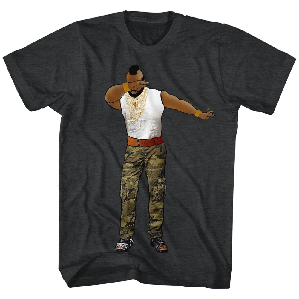 Mr. T Mens S/S T-Shirt - Dabbin' - Heather Gray Heather Hoodie, Sweatshirt | CiraTrend.com