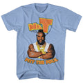 Mr. T Mens S/S T-Shirt - Pity - Heather Light Blue Heather Hoodie, Sweatshirt | CiraTrend.com