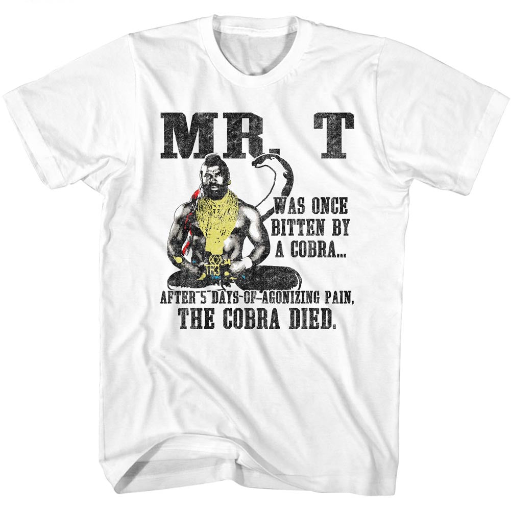 Mr. T Mens S/S T-Shirt - Dedsnek - Solid White Hoodie, Sweatshirt | CiraTrend.com