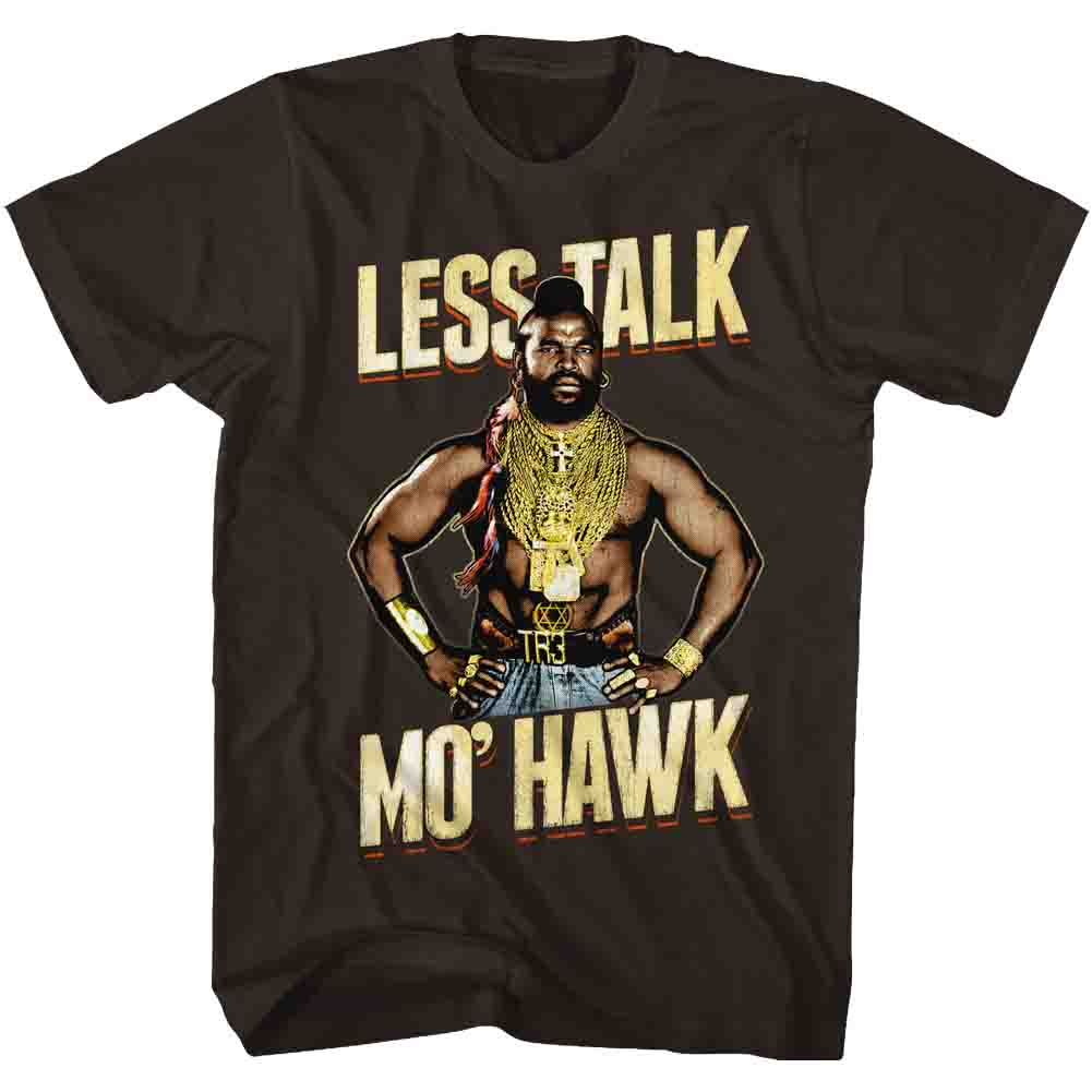 Mr. T Mens S/S T-Shirt - Mo'Hawk - Solid Dark Chocolate Hoodie, Sweatshirt | CiraTrend.com