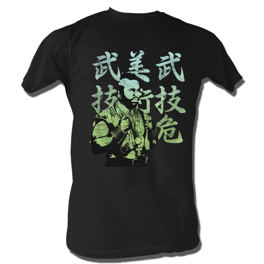 Mr. T Mens S/S T-Shirt - Japanese Mr T - Solid Black Hoodie, Sweatshirt | CiraTrend.com