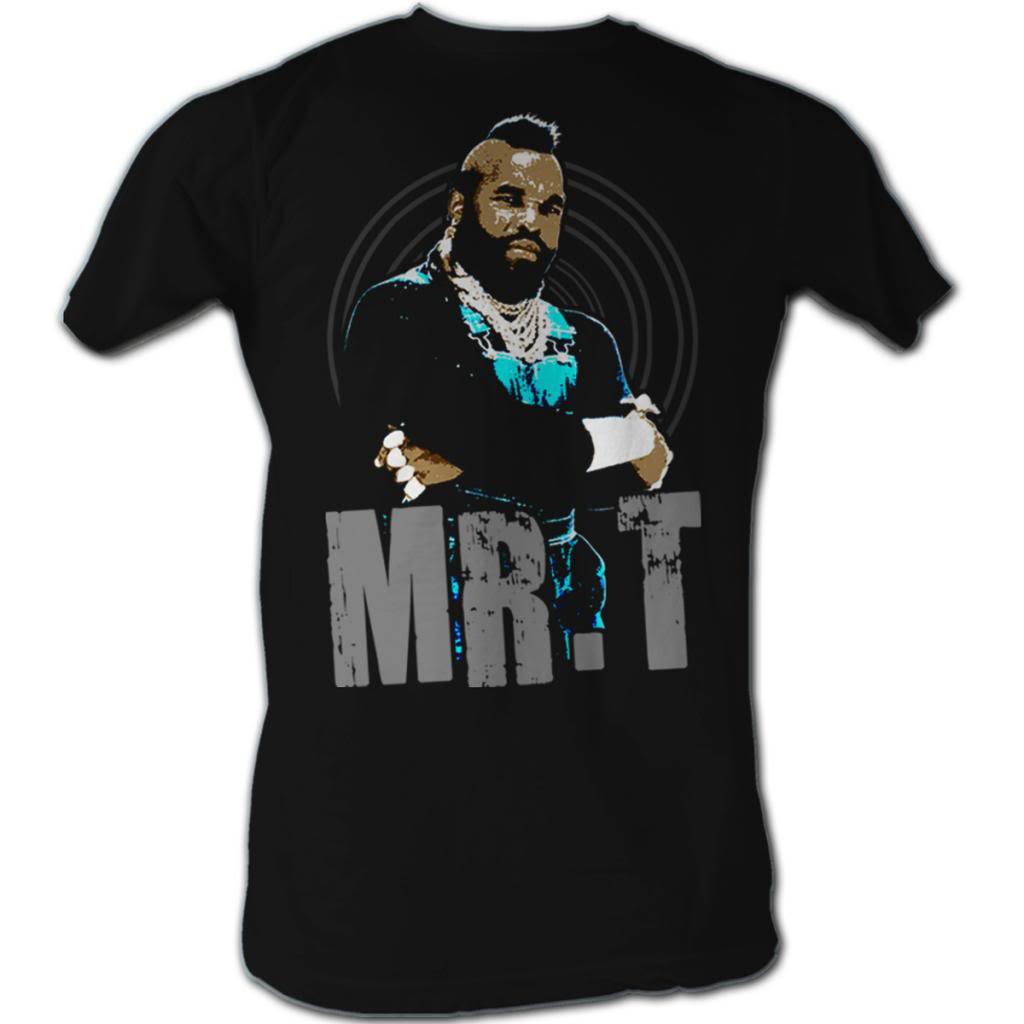 Mr. T Mens S/S T-Shirt - Mrt Black And Blue - Solid Black Hoodie, Sweatshirt | CiraTrend.com