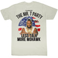 Mr. T Mens S/S T-Shirt - Less Talk More Mohawk - Solid White Hoodie, Sweatshirt | CiraTrend.com
