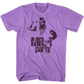 Mr. T Mens S/S T-Shirt - Mr T Party - Heather Neon Purple Heather Hoodie, Sweatshirt | CiraTrend.com