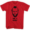 Mr. T Mens S/S T-Shirt - Mr T Shirt - Solid Red Hoodie, Sweatshirt | CiraTrend.com