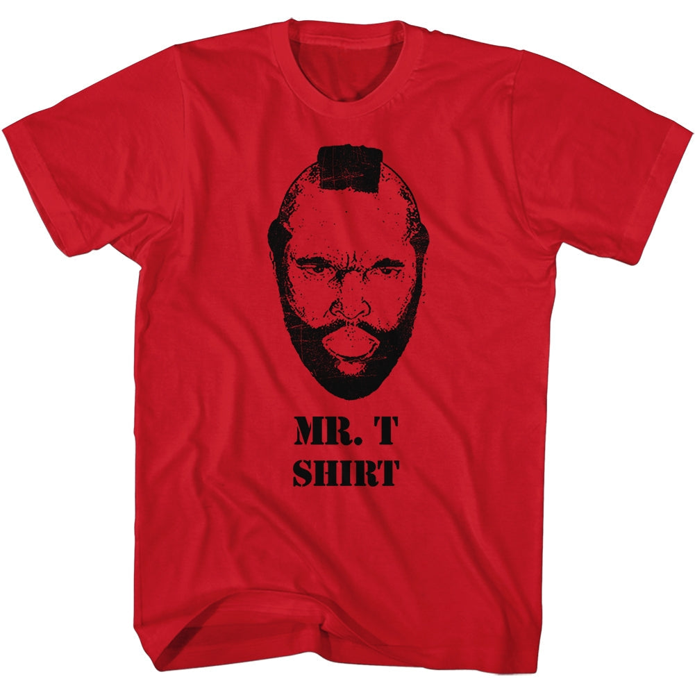 Mr. T Mens S/S T-Shirt - Mr T Shirt - Solid Red Hoodie, Sweatshirt | CiraTrend.com