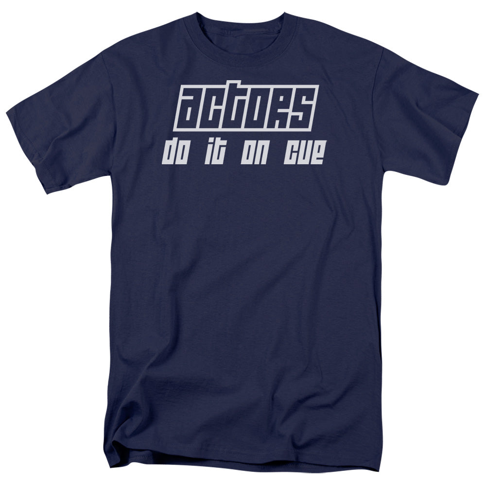 Actors Do It On Cue Mens T Shirt Navy Hoodie, Sweatshirt | CiraTrend.com