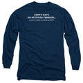 Attitude Problem Mens Long Sleeve Shirt Navy Hoodie, Sweatshirt | CiraTrend.com (Image 1)