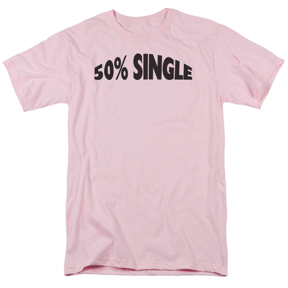 50% Single Mens T Shirt Pink Hoodie, Sweatshirt | CiraTrend.com (Image 1)