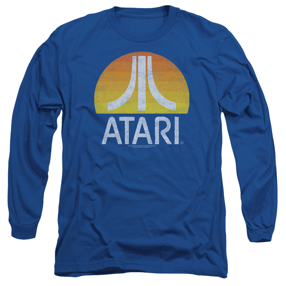 Atari Sunrise Eroded - Men's Long Sleeve T-Shirt Hoodie, Sweatshirt | CiraTrend.com