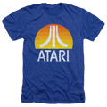Atari Sunrise Eroded - Men's Heather T-Shirt Hoodie, Sweatshirt | CiraTrend.com