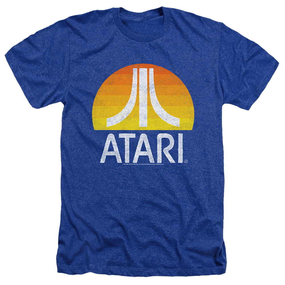 Atari Sunrise Eroded - Men's Heather T-Shirt Hoodie, Sweatshirt | CiraTrend.com