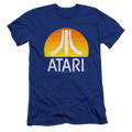 Atari Sunrise Eroded - Men's Premium Slim Fit T-Shirt Hoodie, Sweatshirt | CiraTrend.com
