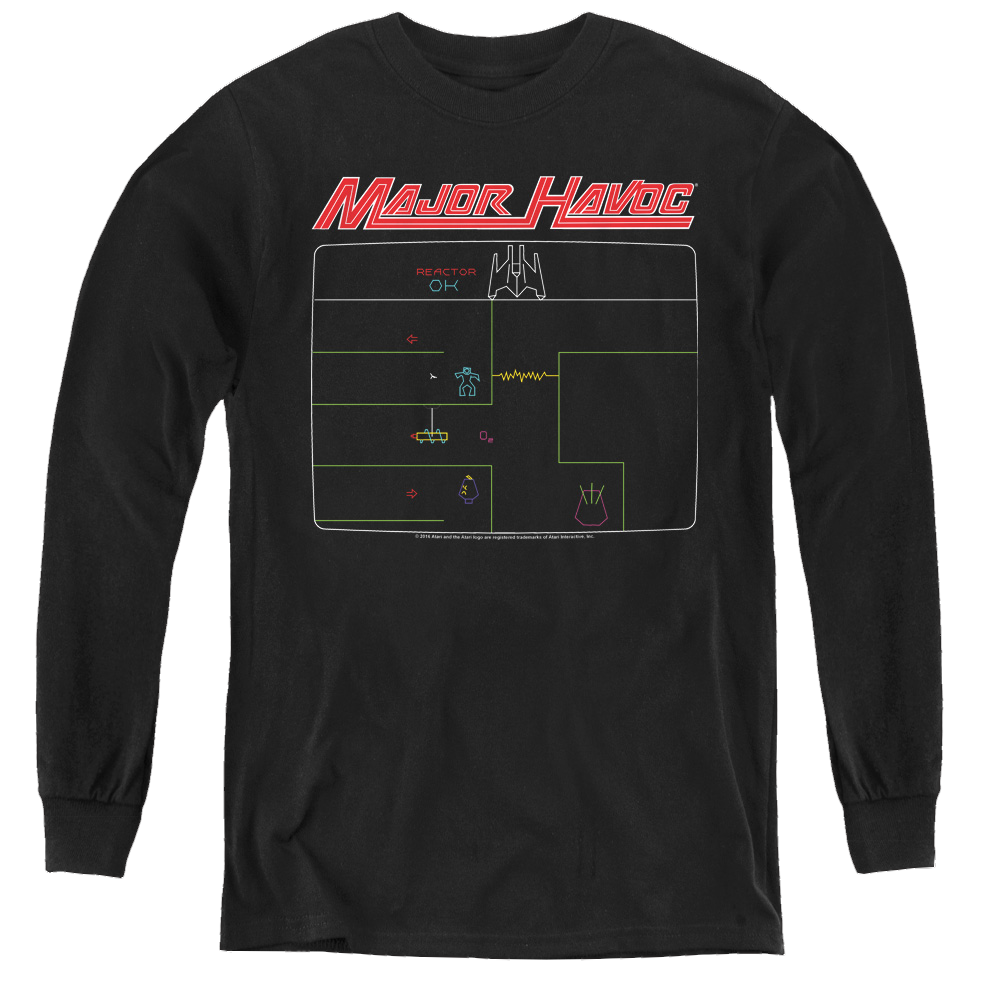 Atari Major Havoc Screen - Youth Long Sleeve T-Shirt Hoodie, Sweatshirt | CiraTrend.com