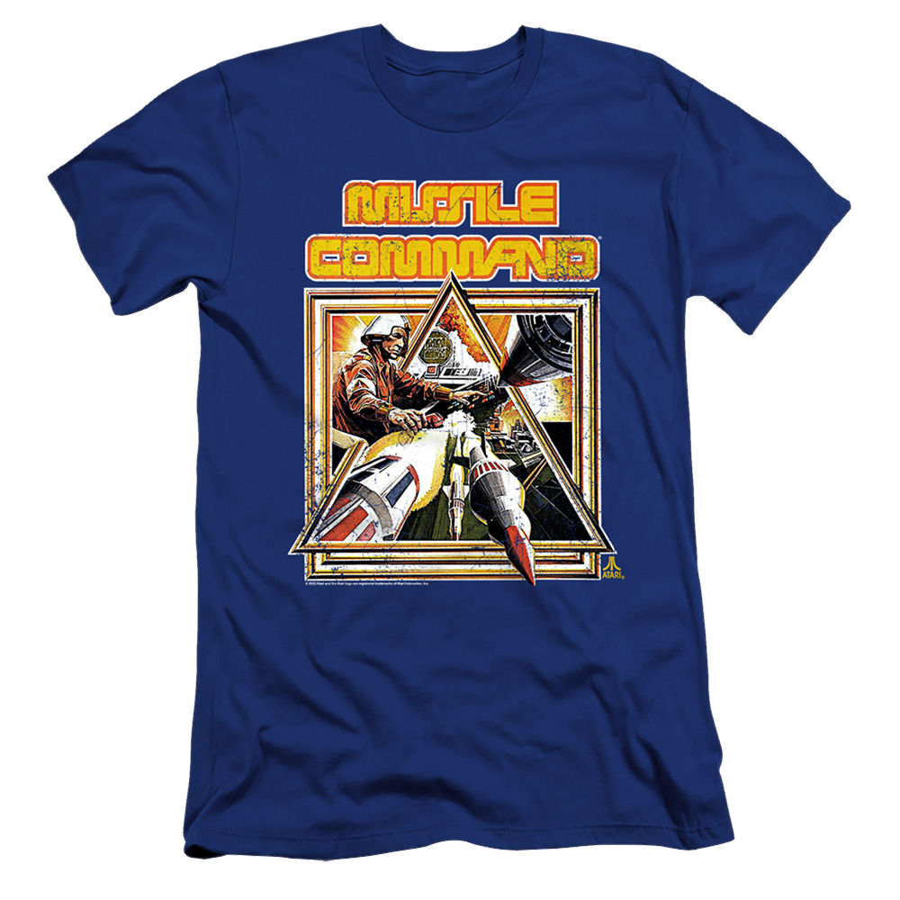 Atari Missle Commander - Men's Premium Slim Fit T-Shirt Hoodie, Sweatshirt | CiraTrend.com