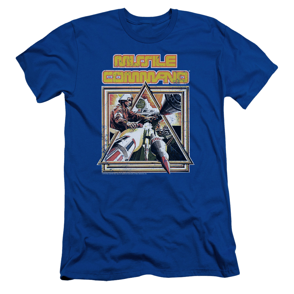 Atari Missle Commander - Men's Slim Fit T-Shirt Hoodie, Sweatshirt | CiraTrend.com