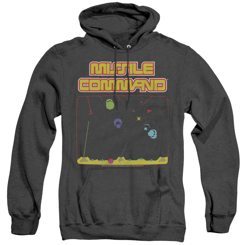 Atari Missle Screen - Heather Pullover Hoodie T-Shirts, Sweatshirt | CiraTrend.com