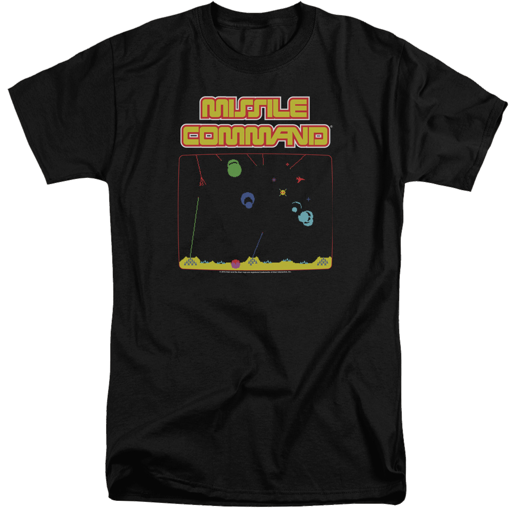 Atari Missle Screen - Men's Tall Fit T-Shirt Hoodie, Sweatshirt | CiraTrend.com