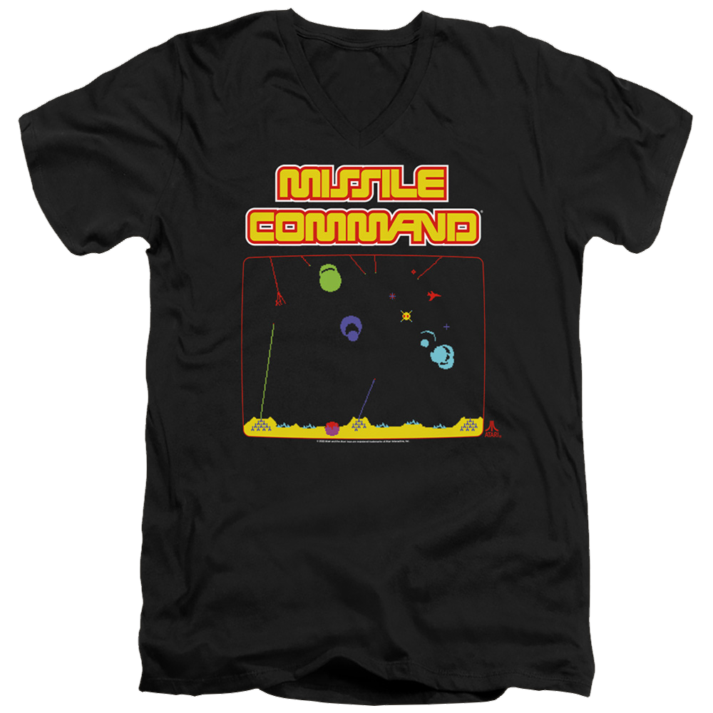 Atari Missle Screen - Men's V-Neck T-Shirt Hoodie, Sweatshirt | CiraTrend.com