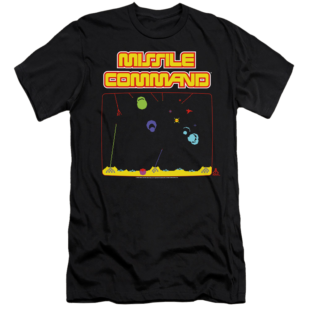 Atari Missle Screen - Men's Premium Slim Fit T-Shirt Hoodie, Sweatshirt | CiraTrend.com