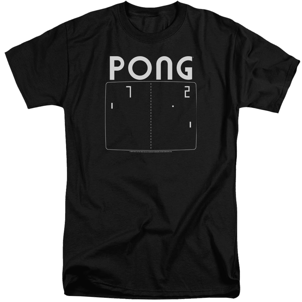 Atari Pong Screen - Men's Tall Fit T-Shirt Hoodie, Sweatshirt | CiraTrend.com