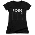 Atari Pong Screen - Juniors V-Neck T-Shirt Hoodie, Sweatshirt | CiraTrend.com