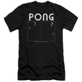 Atari Pong Screen - Men's Premium Slim Fit T-Shirt Hoodie, Sweatshirt | CiraTrend.com
