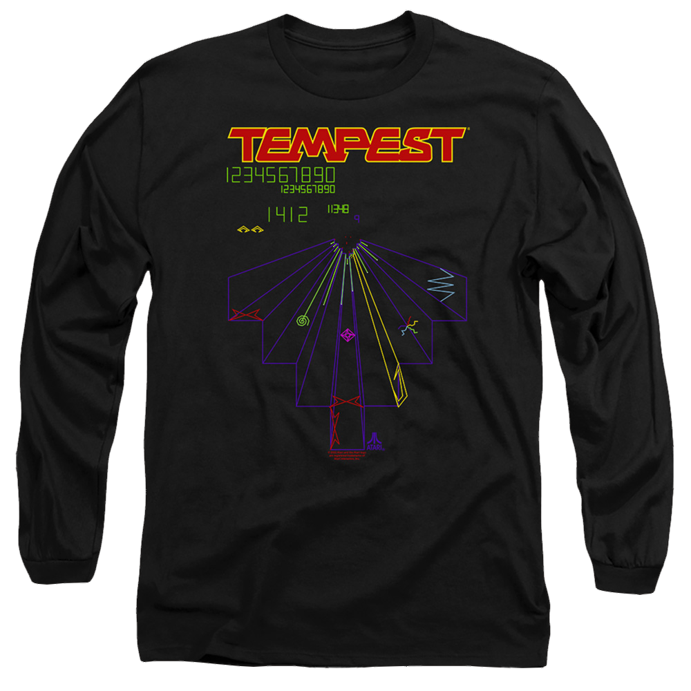 Atari Tempest Screen - Men's Long Sleeve T-Shirt Hoodie, Sweatshirt | CiraTrend.com