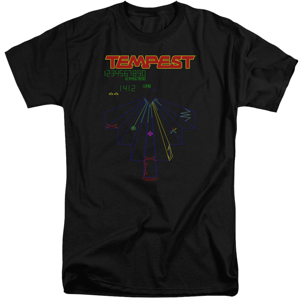 Atari Tempest Screen - Men's Tall Fit T-Shirt Hoodie, Sweatshirt | CiraTrend.com