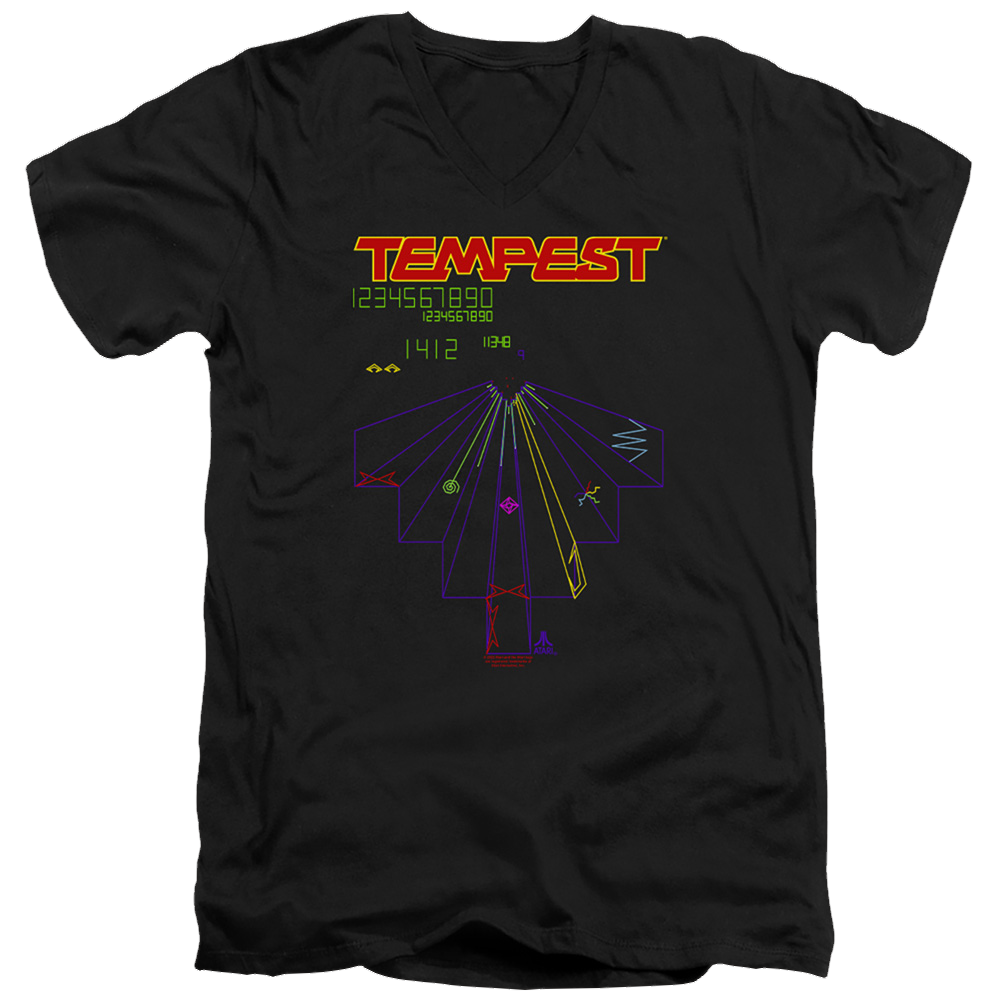 Atari Tempest Screen - Men's V-Neck T-Shirt Hoodie, Sweatshirt | CiraTrend.com
