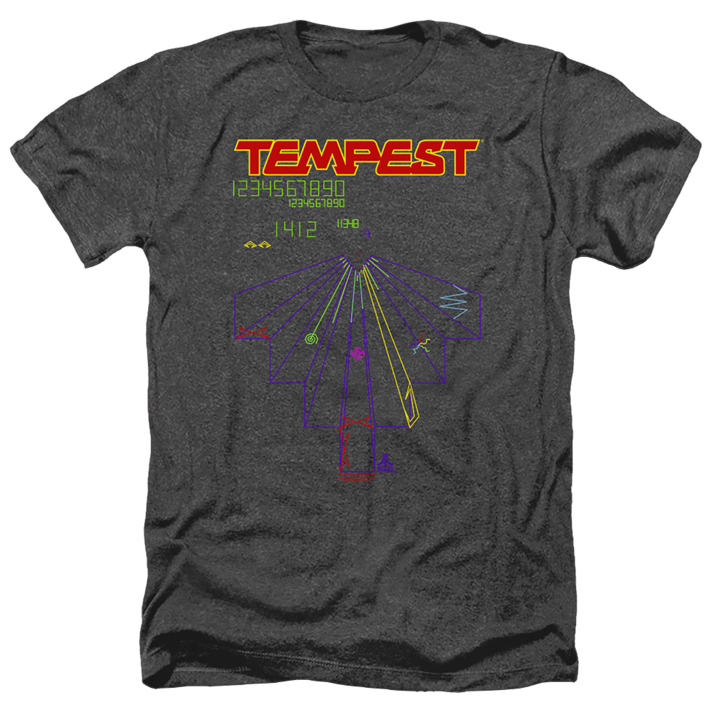 Atari Tempest Screen - Men's Heather T-Shirt Hoodie, Sweatshirt | CiraTrend.com