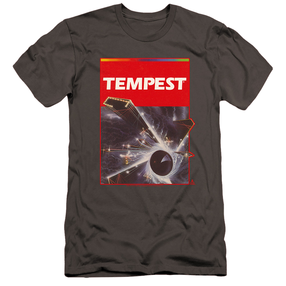 Atari Tempest Box Art - Men's Premium Slim Fit T-Shirt Hoodie, Sweatshirt | CiraTrend.com