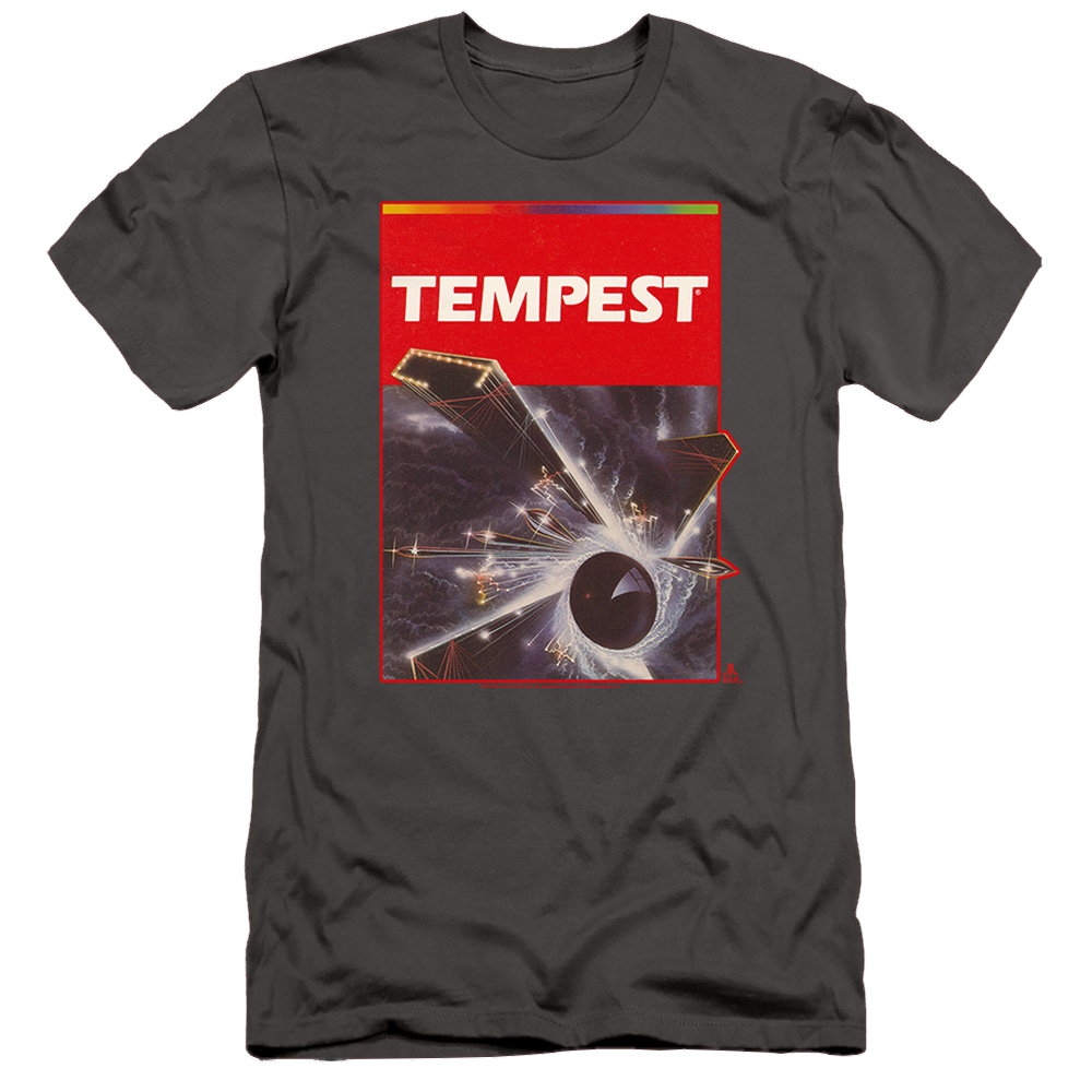 Atari Tempest Box Art - Men's Slim Fit T-Shirt Hoodie, Sweatshirt | CiraTrend.com