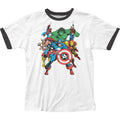 Avengers The Avengers Mens Ringer T Shirt White Black Hoodie, Sweatshirt | CiraTrend.com