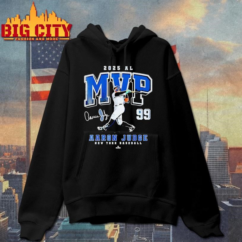 Aaron Judge New York Yankees baseball 2025 MVP number 99 signature shirt