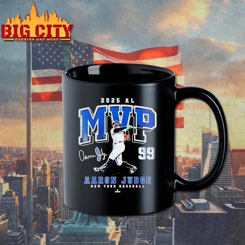 Aaron Judge New York Yankees baseball 2025 MVP number 99 signature shirt
