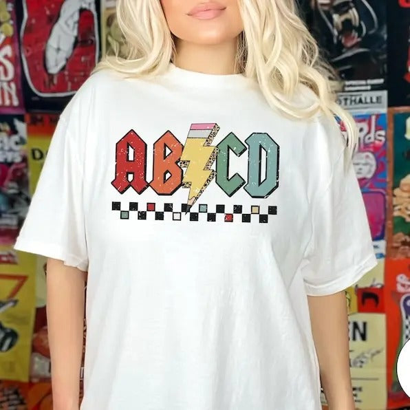 Abcd Teacher Shirt, Kindergarten Teacher Shirt, Back To School Shirt, Elementary School Shirt, Teacher Shirt Latarshia Grant