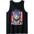 Abraham Lincoln 4th Of July Merica Men Women American Flag Tank Top made in USA T-Shirts, Hoodie, Sweatshirt | CiraTrend.com