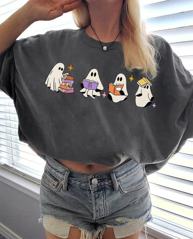 Acotar Ghost Shirt, Book Ghosts Halloween Shirt, Halloween Ghost Books Shirt, Acotar Shirt, Bookish Ghost Shirt, Book Reader Tee, Halloween Ghost Shirt, Book Lover Gift Shirt