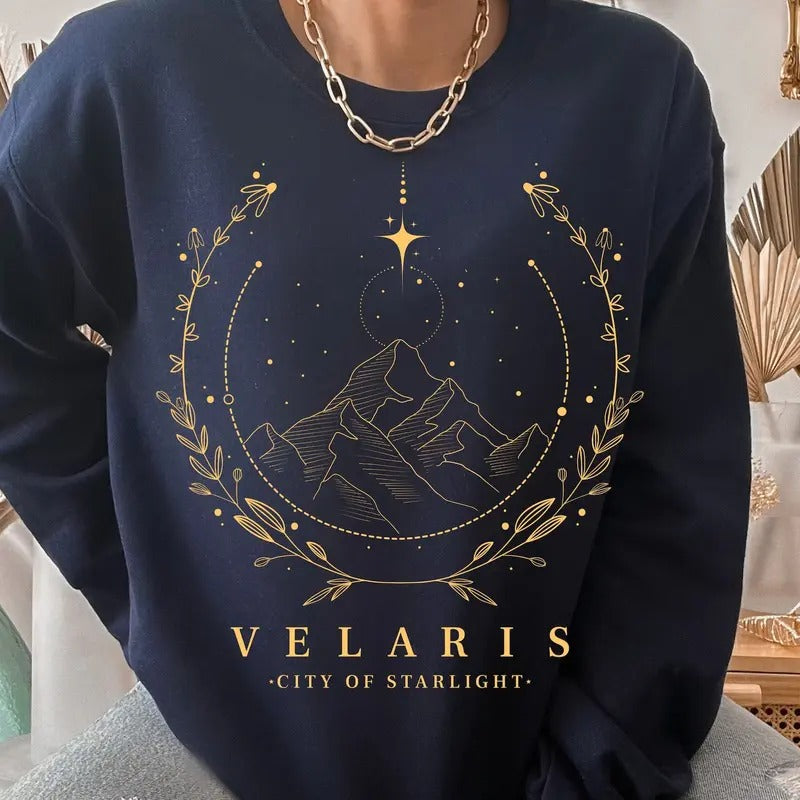 Acotar SJM Sweatshirt, Velaris Hoodie, The Night Court Shirt, ACOTAR Sweater, A court of Thorns and Roses Shirt, City of Starlight Hoodie, Bookish Sweatshirt, Bookworm Shirt