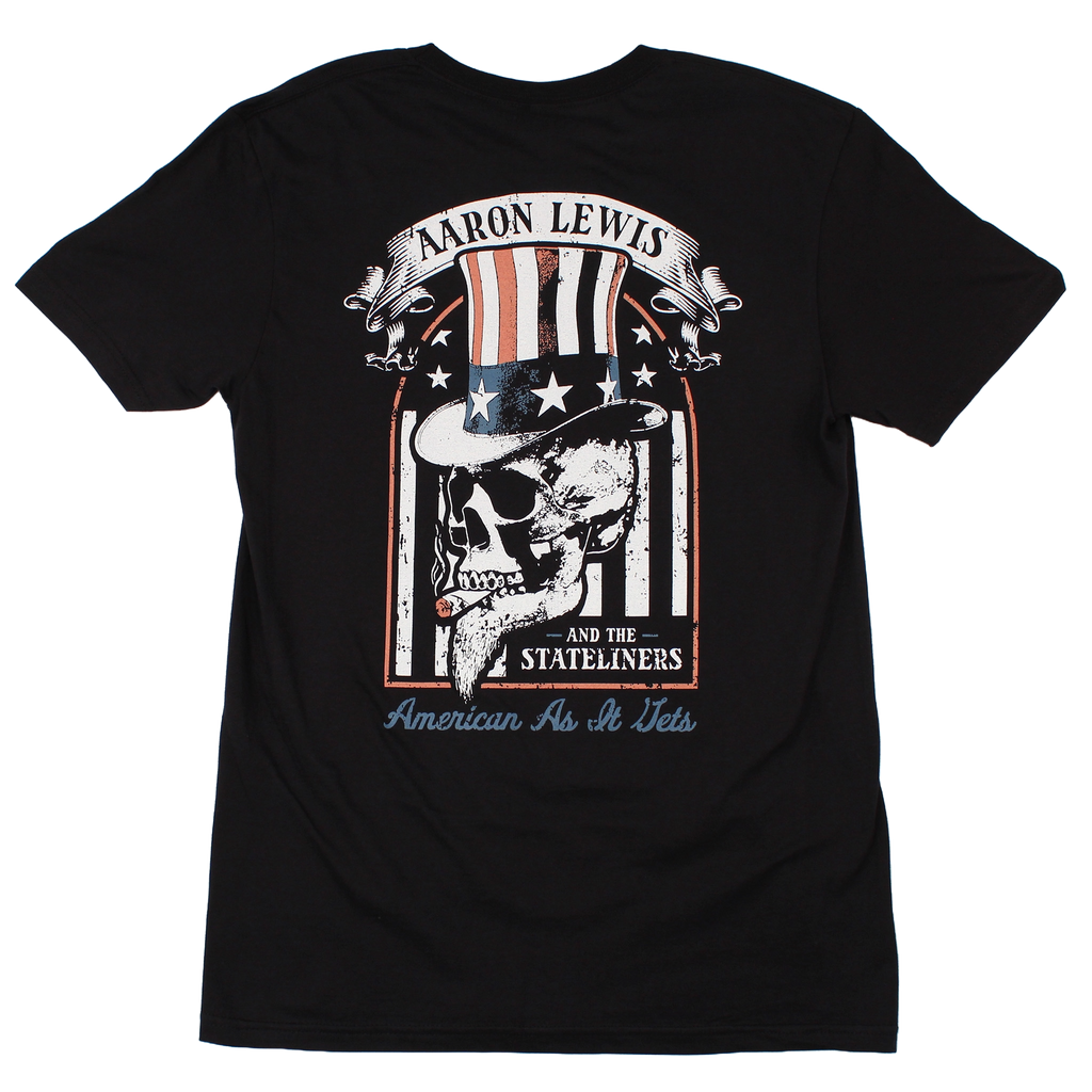 Aaron Lewis Uncle Sam Mens T Shirt Black Hoodie, Sweatshirt | CiraTrend.com (Image 2)