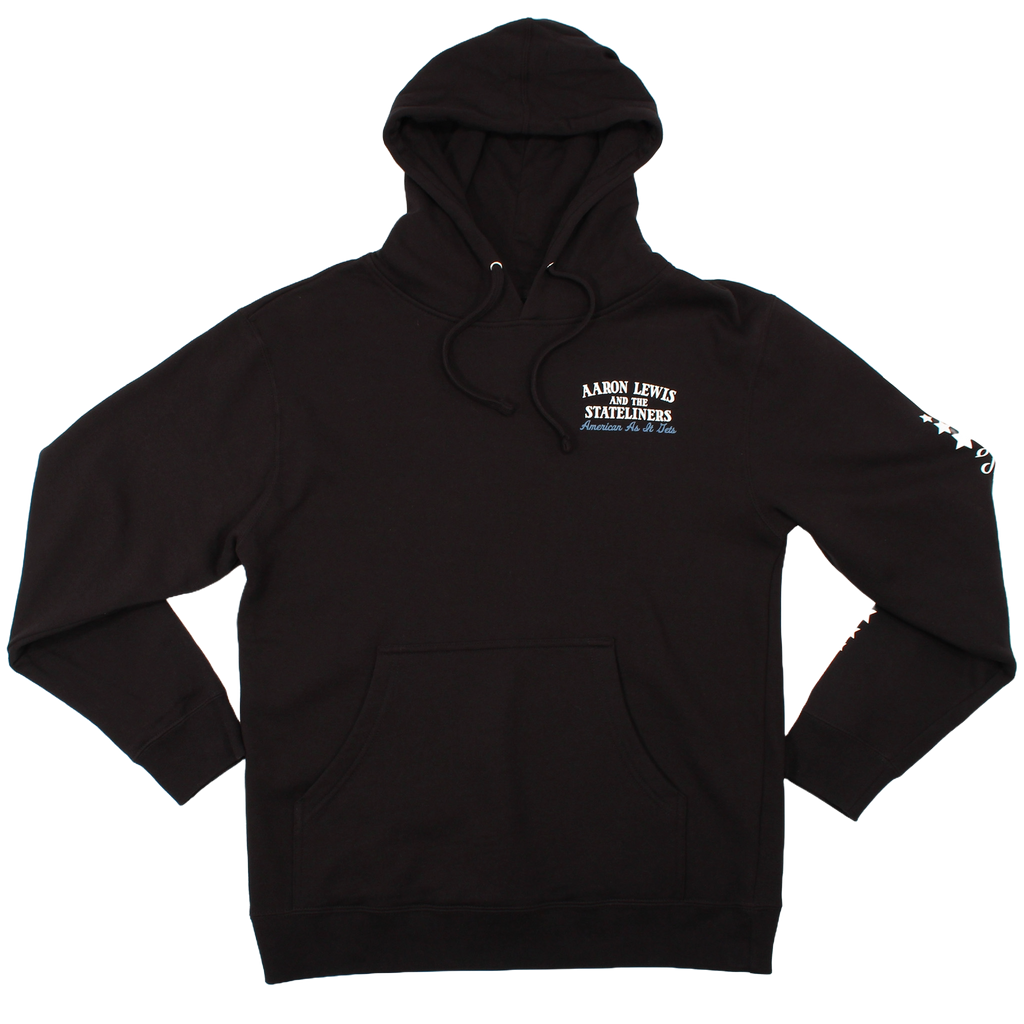 Aaron Lweis Uncle Sam Skull Pullover Mens Hoodie Black T-Shirts, Sweatshirt | CiraTrend.com (Image 1)